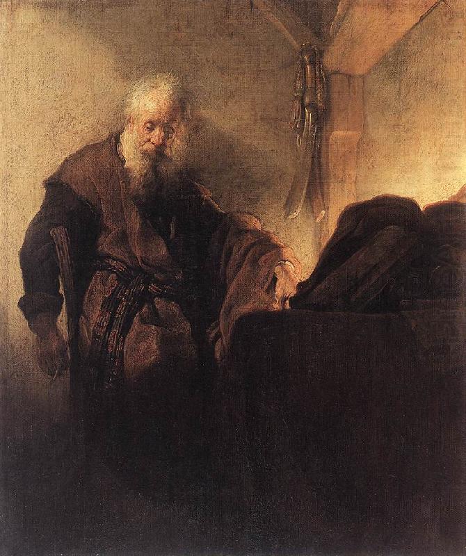 St Paul at his Writing-Desk, REMBRANDT Harmenszoon van Rijn